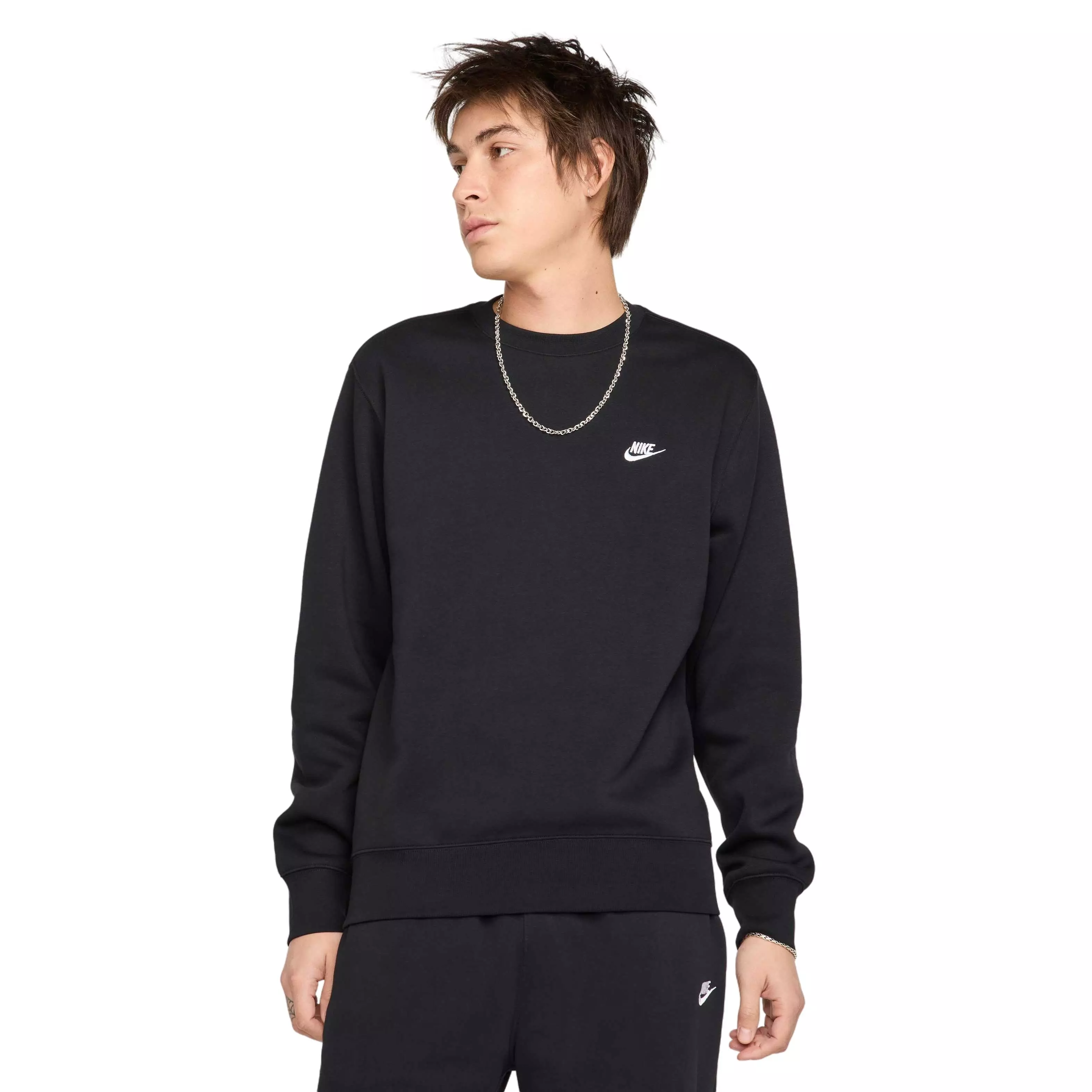 ★関税込★Nike★NIKE CLUB FLEECE+ BRUSHED BACK CREW★ Nike Sportswear Club Men's Brushed-Back 1/2-Zip Pullover